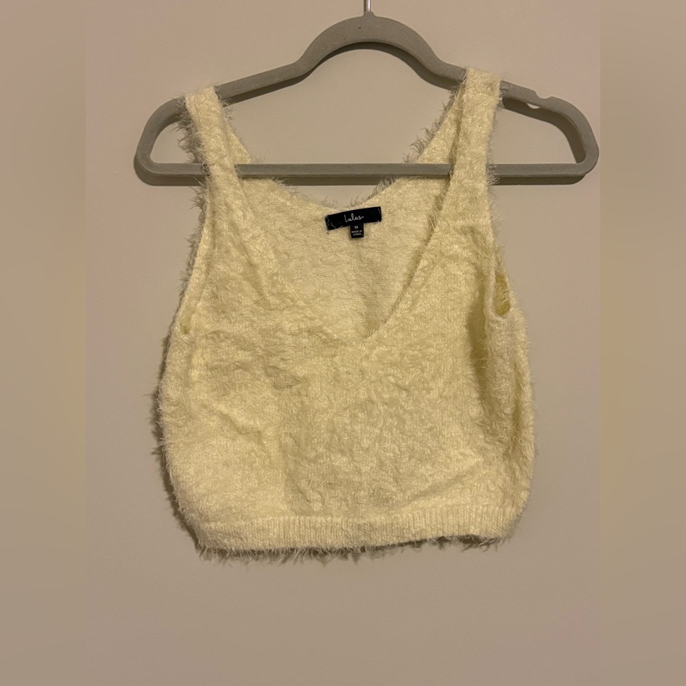 Lulu's Soft Cream Textured Crop Top Lounge Set Two Piece Comfortable